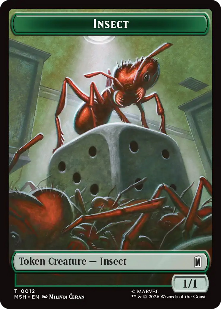 Insect // Clue Double-Sided Token [Marvel Super Heroes Tokens] | Exor Games Summserside