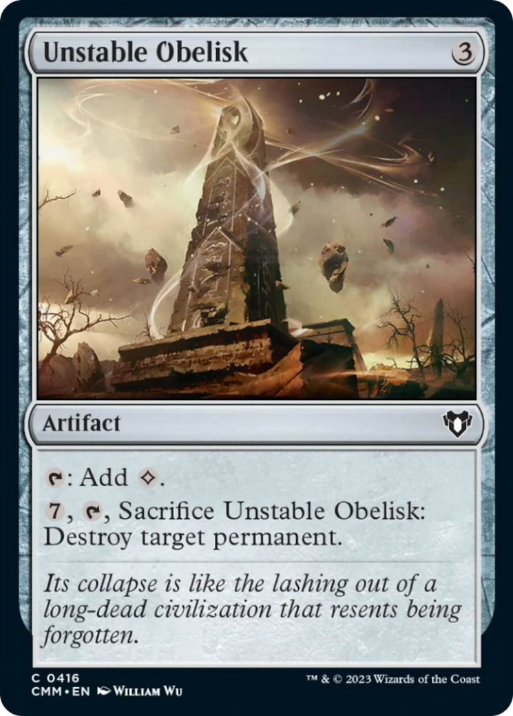 Unstable Obelisk [Commander Masters] | Exor Games Summserside