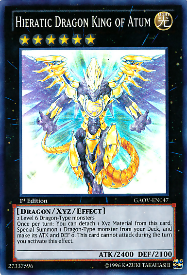 Hieratic Dragon King of Atum [GAOV-EN047] Super Rare | Exor Games Summserside