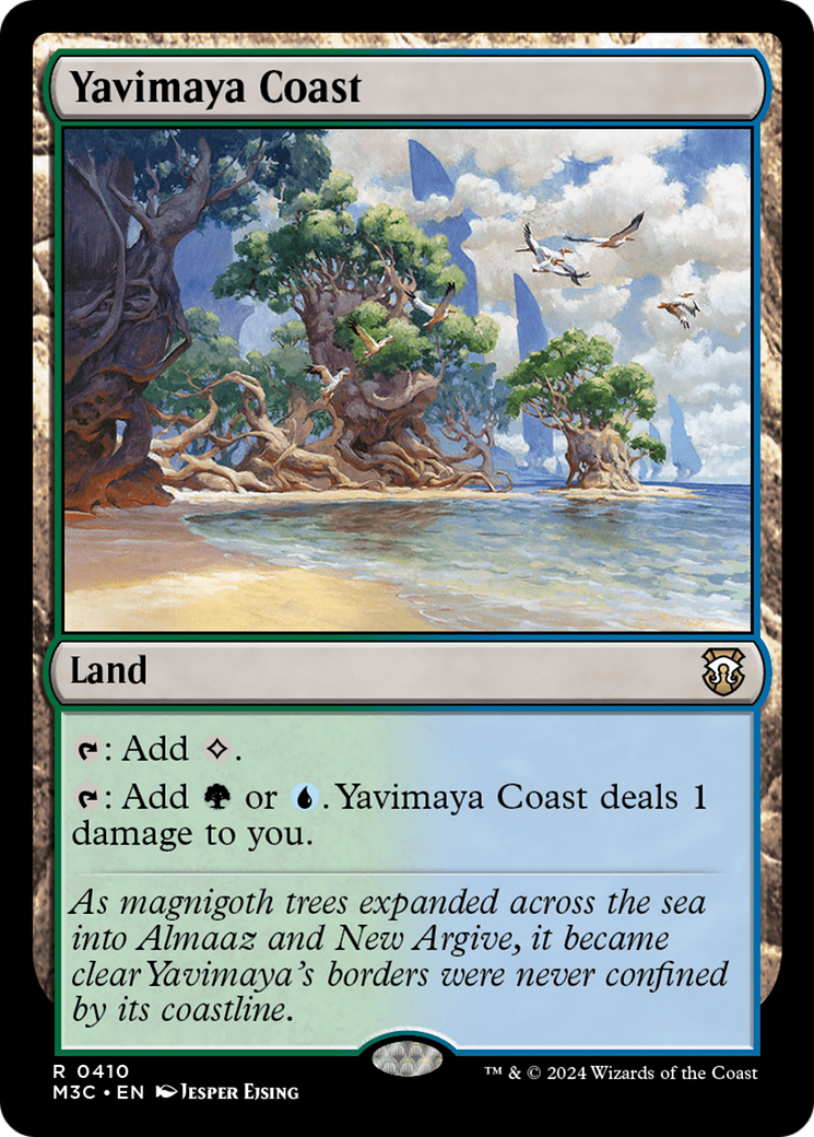 Yavimaya Coast (Ripple Foil) [Modern Horizons 3 Commander] | Exor Games Summserside