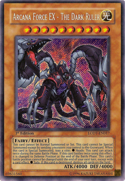 Arcana Force EX - The Dark Ruler [LODT-EN017] Secret Rare | Exor Games Summserside