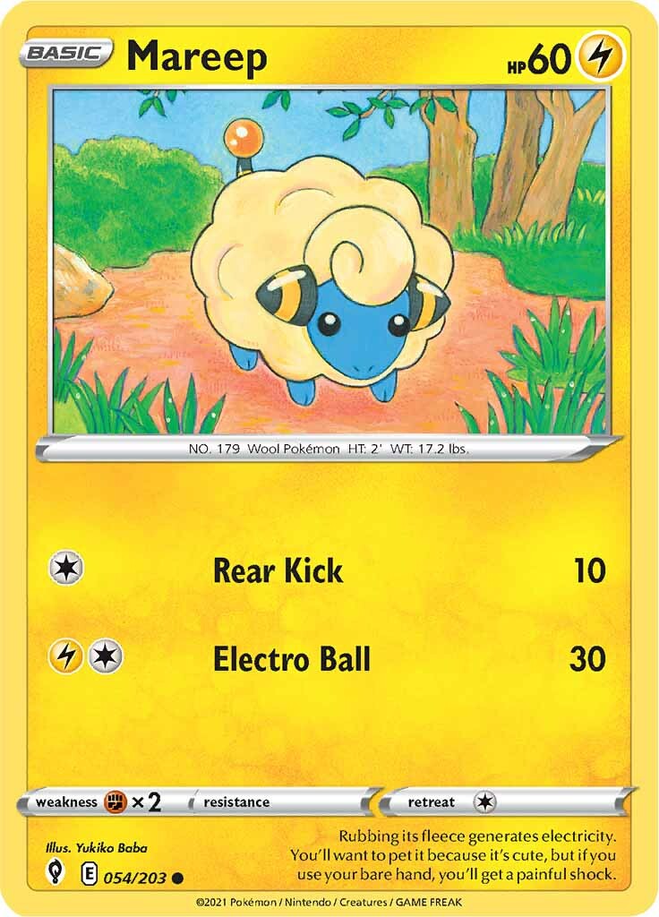 Mareep (054/203) [Sword & Shield: Evolving Skies] | Exor Games Summserside