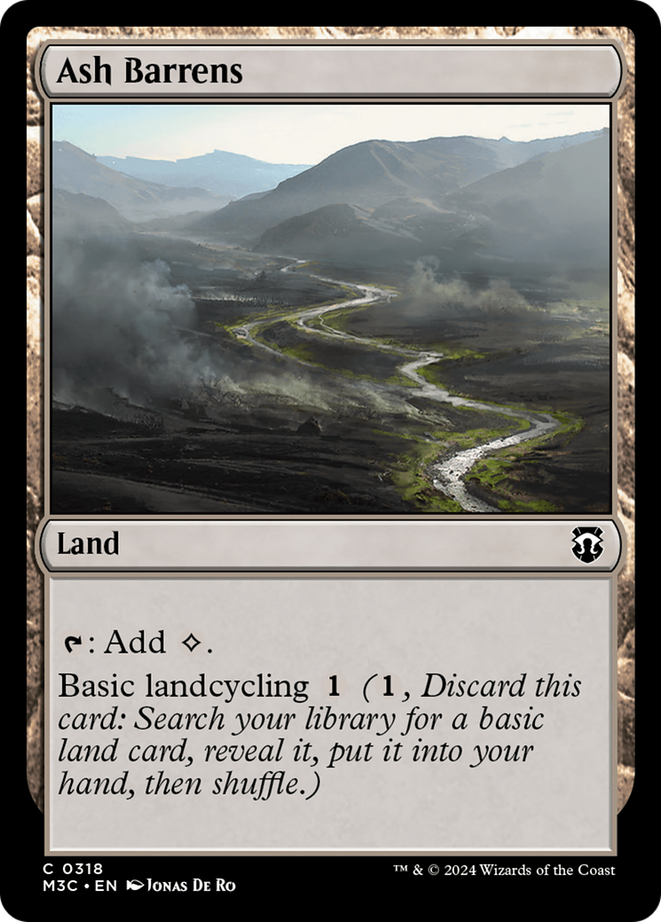 Ash Barrens (Ripple Foil) [Modern Horizons 3 Commander] | Exor Games Summserside