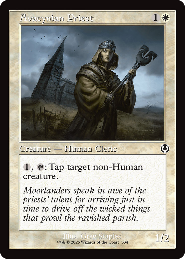 Avacynian Priest (Retro Frame) [Innistrad Remastered] | Exor Games Summserside