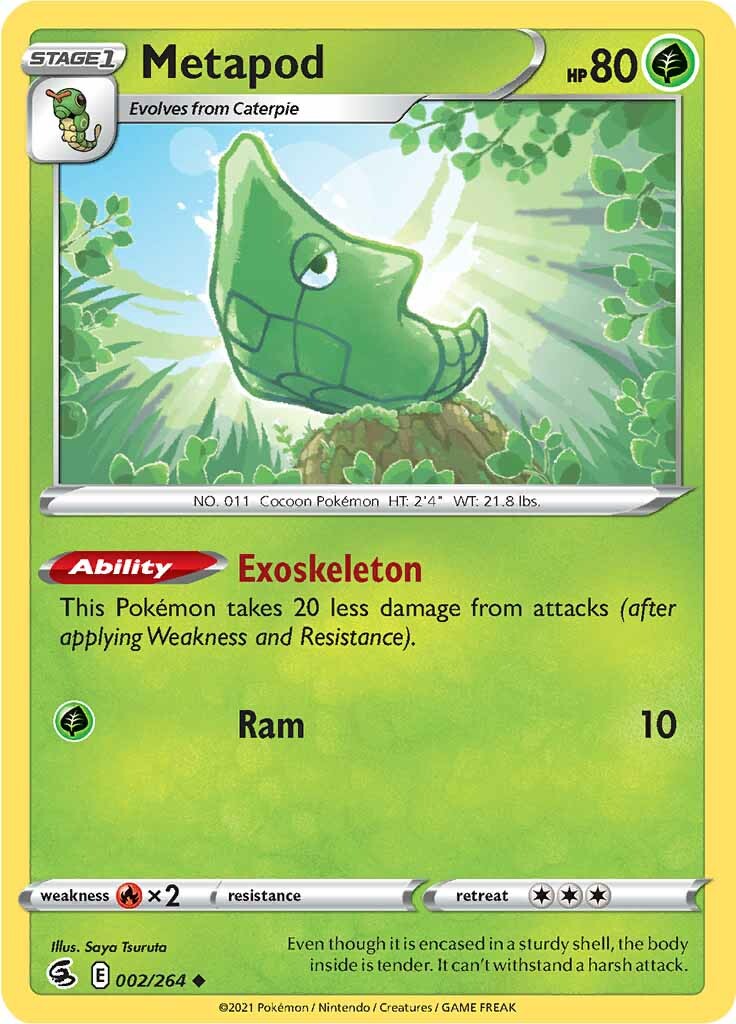 Metapod (002/264) [Sword & Shield: Fusion Strike] | Exor Games Summserside