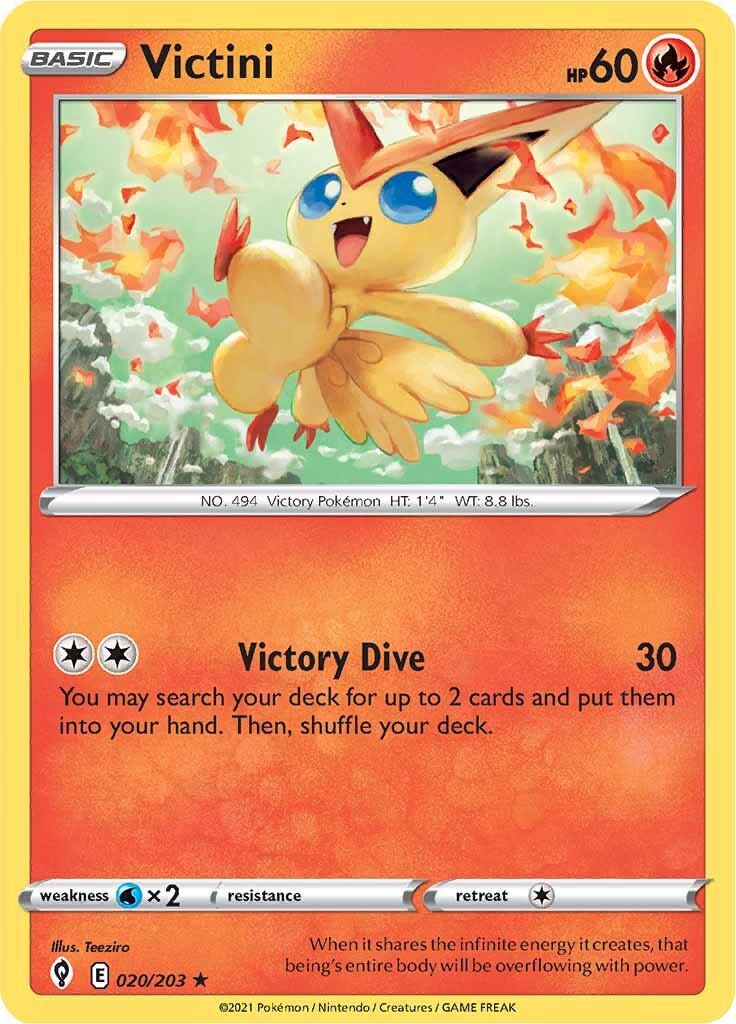 Victini (020/203) [Sword & Shield: Evolving Skies] | Exor Games Summserside