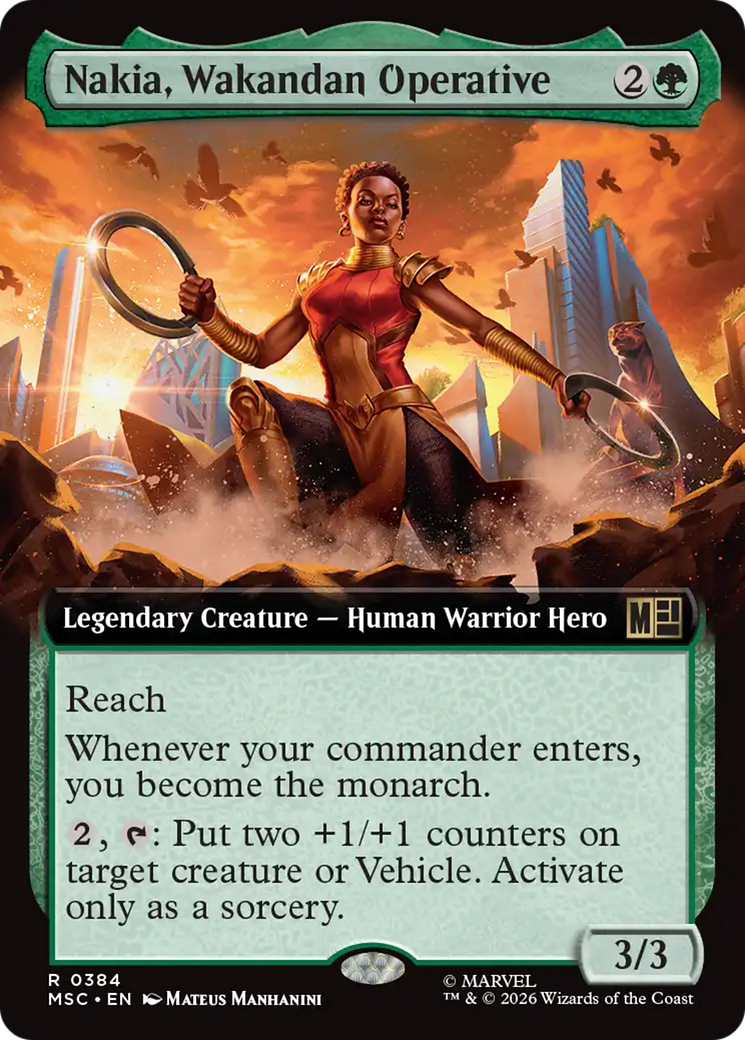 Nakia, Wakandan Operative (Extended Art) [Marvel Super Heroes Commander] | Exor Games Summserside