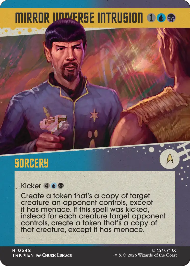 Mirror Universe Intrusion (Showcase) (Surge Foil) [Star Trek] | Exor Games Summserside