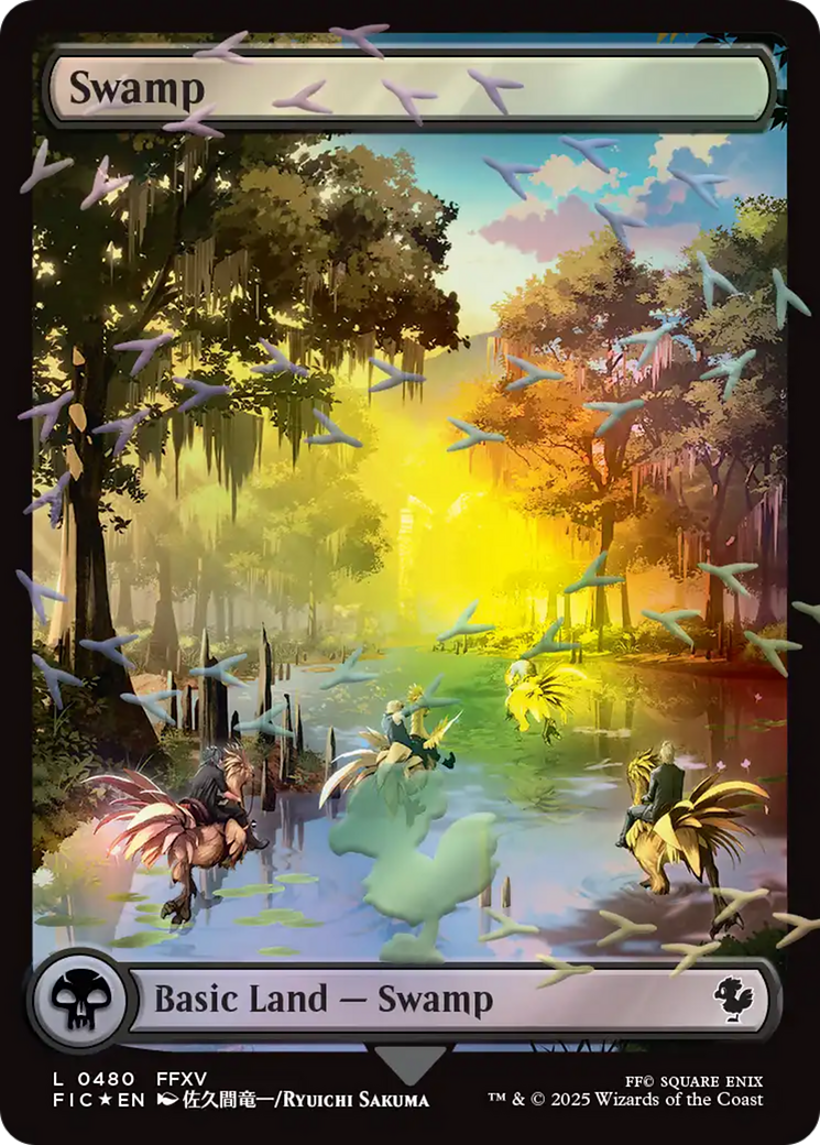 Swamp (Chocobo Track Foil) [FINAL FANTASY Commander] | Exor Games Summserside