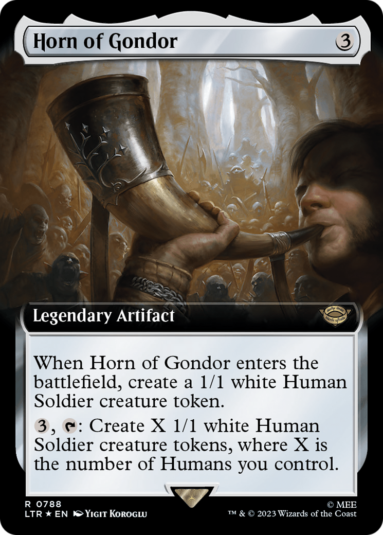 Horn of Gondor (Extended Art) (Surge Foil) [The Lord of the Rings: Tales of Middle-Earth] | Exor Games Summserside