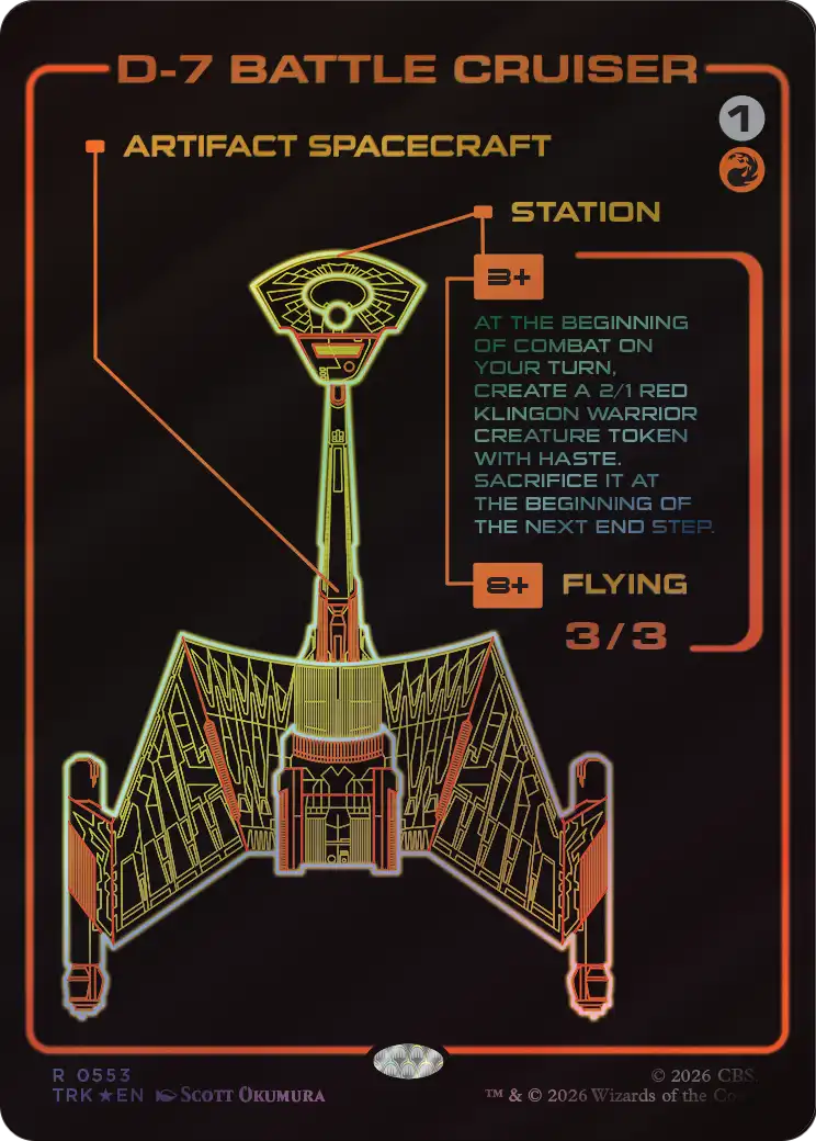 D-7 Battle Cruiser (Showcase) [Star Trek] | Exor Games Summserside