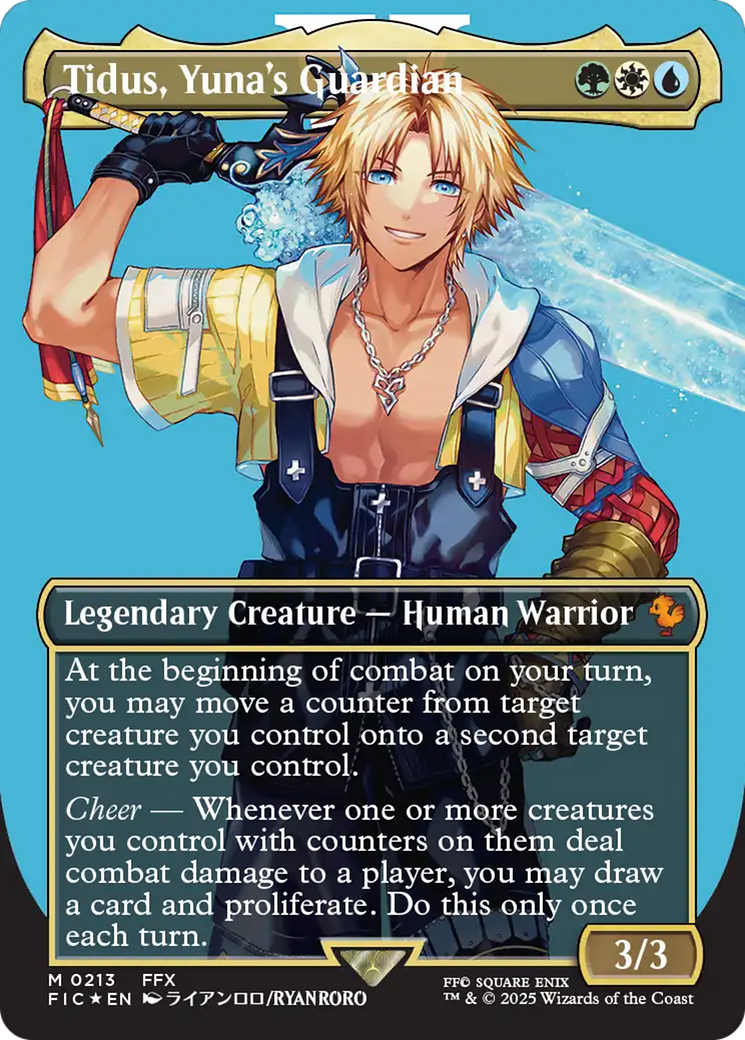 Tidus, Yuna's Guardian (Borderless) (Surge Foil) [FINAL FANTASY Commander] | Exor Games Summserside