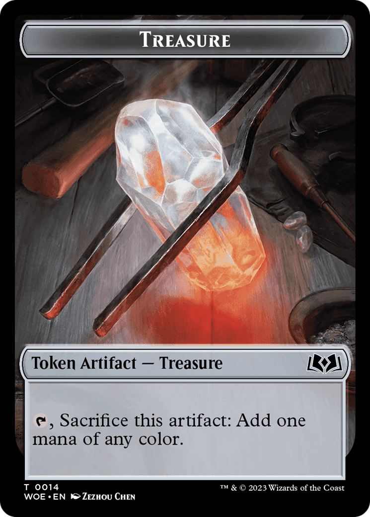 Treasure // Food (0010) Double-Sided Token [Wilds of Eldraine Tokens] | Exor Games Summserside