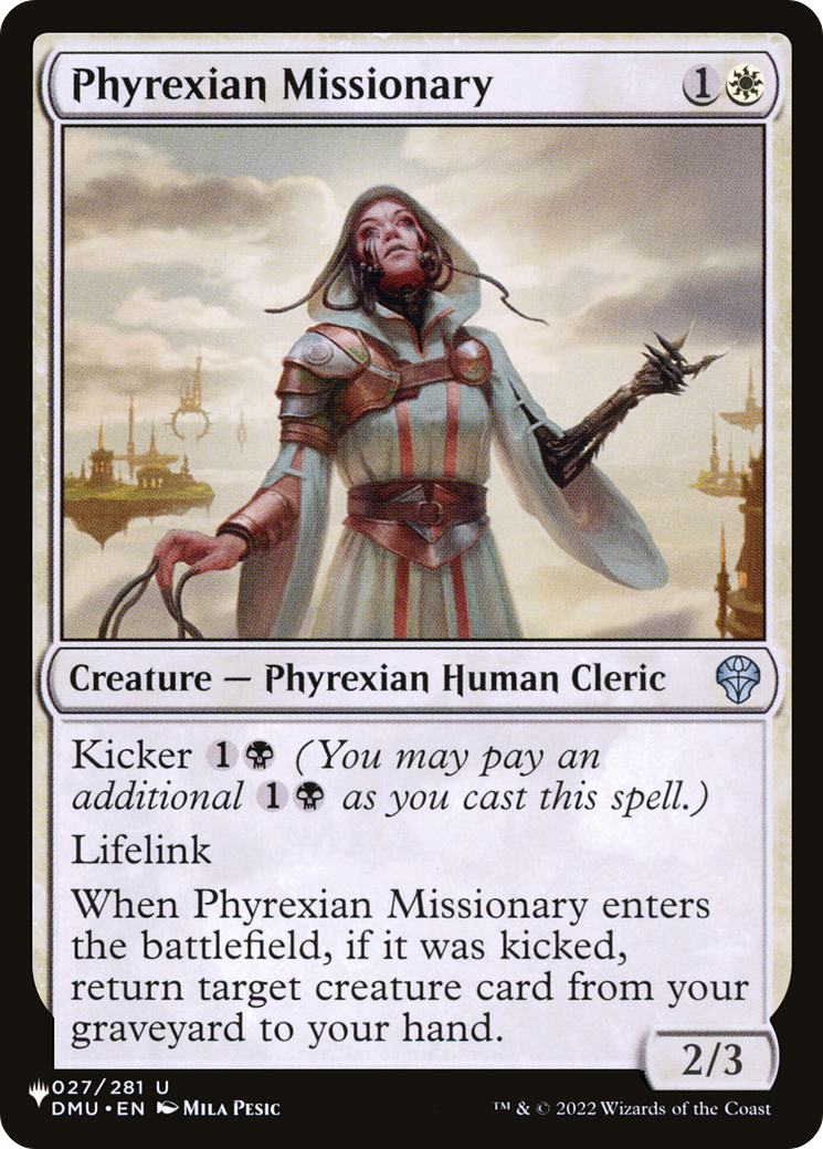 Phyrexian Missionary [The List] | Exor Games Summserside