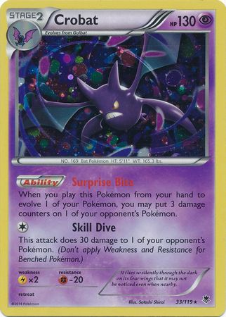 Crobat (33/119) (Cosmos Holo) [XY: Phantom Forces] | Exor Games Summserside