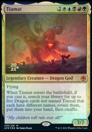 Tiamat [Dungeons & Dragons: Adventures in the Forgotten Realms Prerelease Promos] | Exor Games Summserside