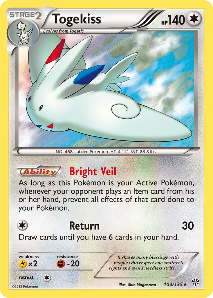 Togekiss (104/135) [Black & White: Plasma Storm] | Exor Games Summserside