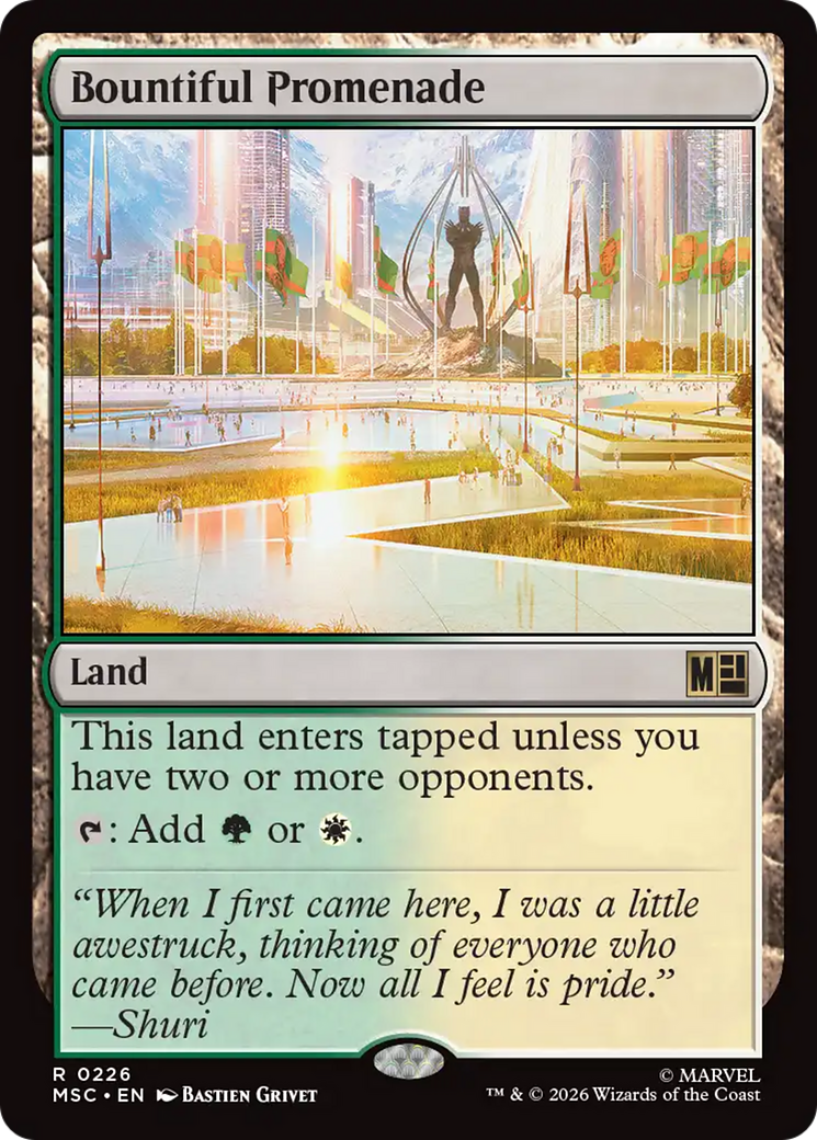 Bountiful Promenade (Surge Foil) [Marvel Super Heroes Commander] | Exor Games Summserside