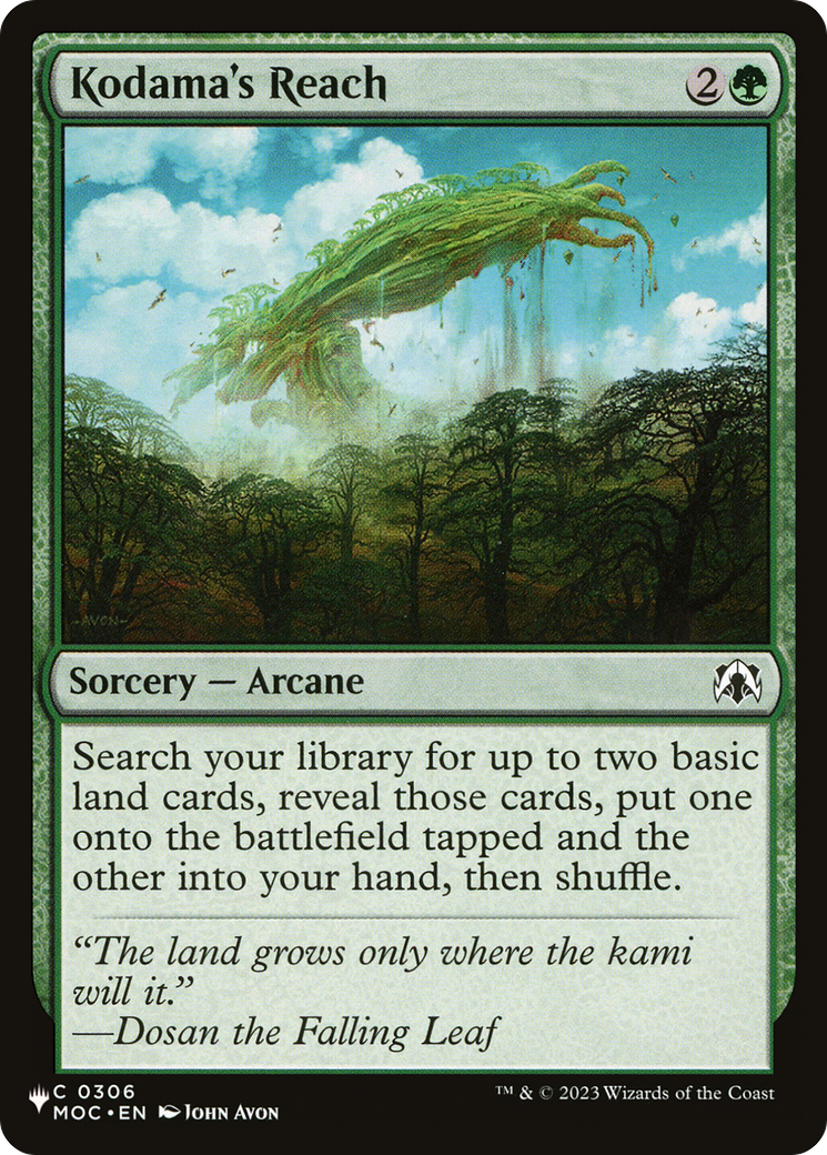 Kodama's Reach (MOC) [The List] | Exor Games Summserside