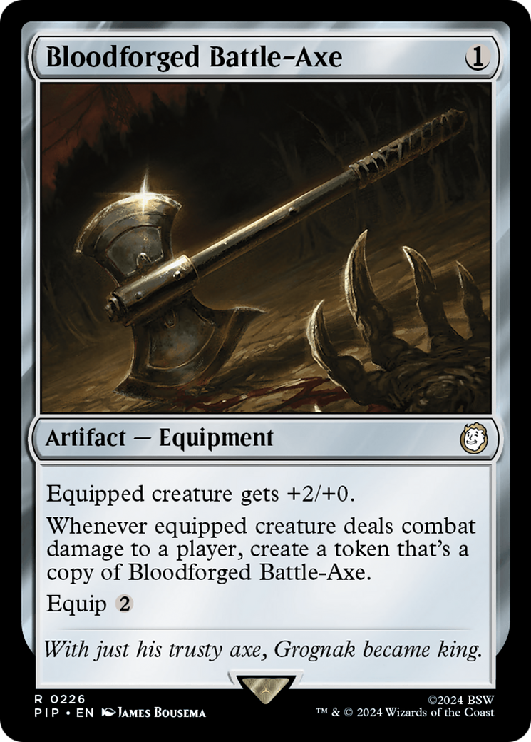 Bloodforged Battle-Axe [Fallout] | Exor Games Summserside