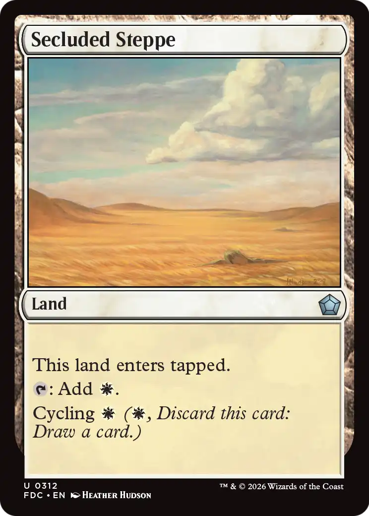 Secluded Steppe [Foundations Commander] | Exor Games Summserside