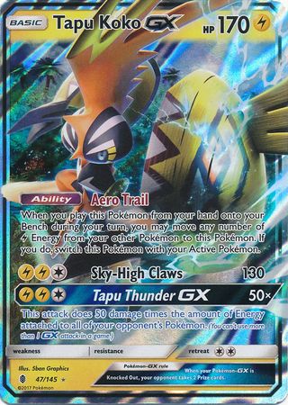 Tapu Koko GX (47/145) (Jumbo Card) [Sun & Moon: Guardians Rising] | Exor Games Summserside