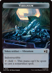 The Monarch (016) // Vibranium (031) Double-Sided Token (Surge Foil) [Marvel Super Heroes Commander Tokens] | Exor Games Summserside