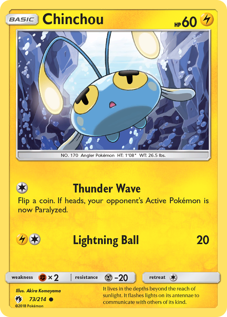 Chinchou (73/214) [Sun & Moon: Lost Thunder] | Exor Games Summserside