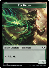 Elemental (0024) // Elf Druid Double-Sided Token [Commander Masters Tokens] | Exor Games Summserside