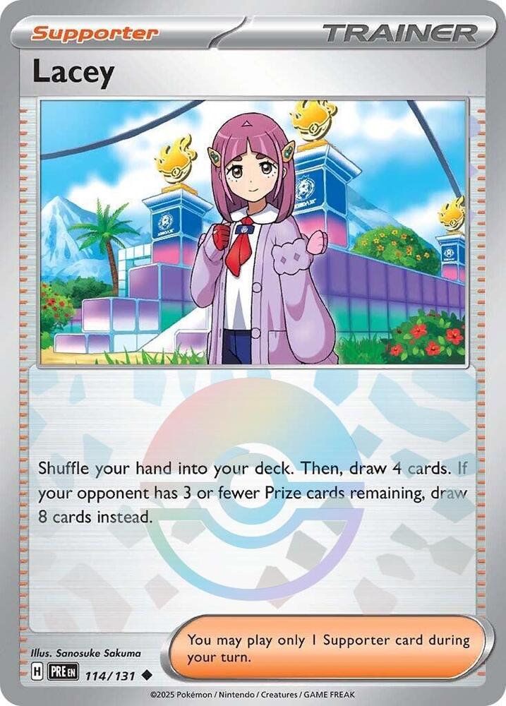 Lacey (114/131) (Poke Ball Pattern) [Scarlet & Violet: Prismatic Evolutions] | Exor Games Summserside