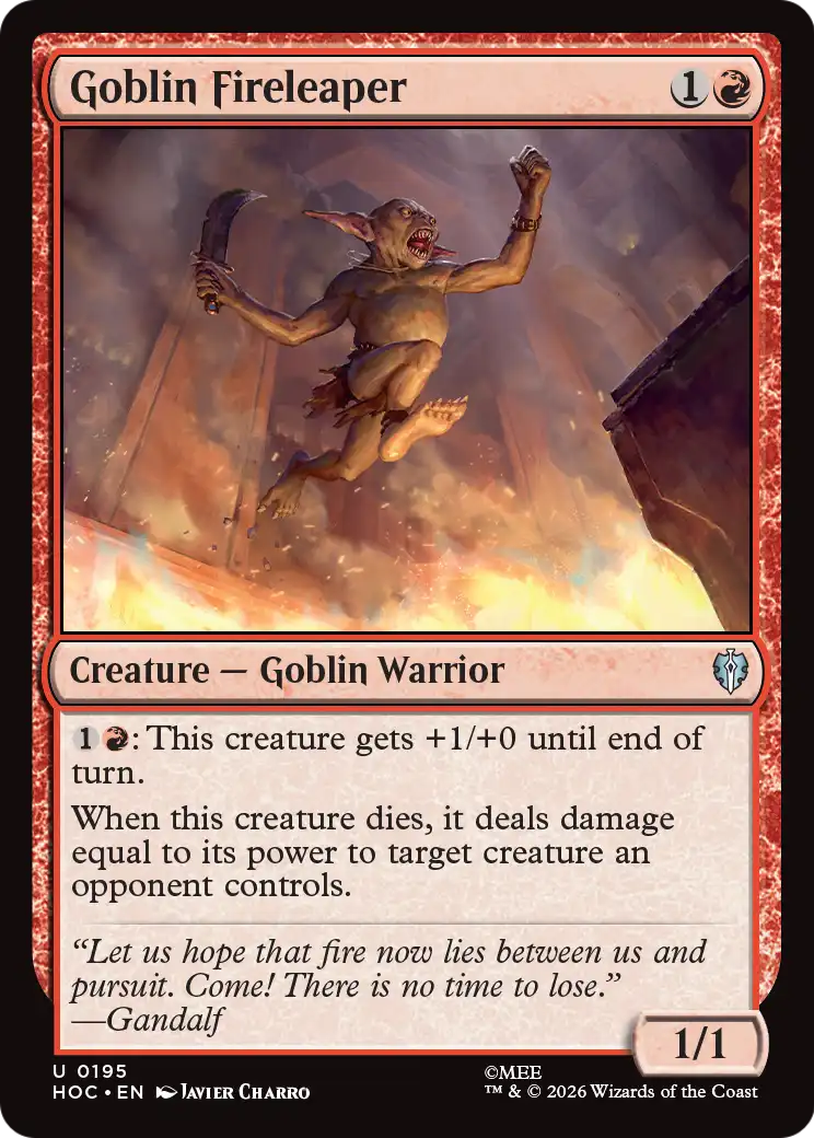 Goblin Fireleaper [The Hobbit: Eternal-Legal] | Exor Games Summserside
