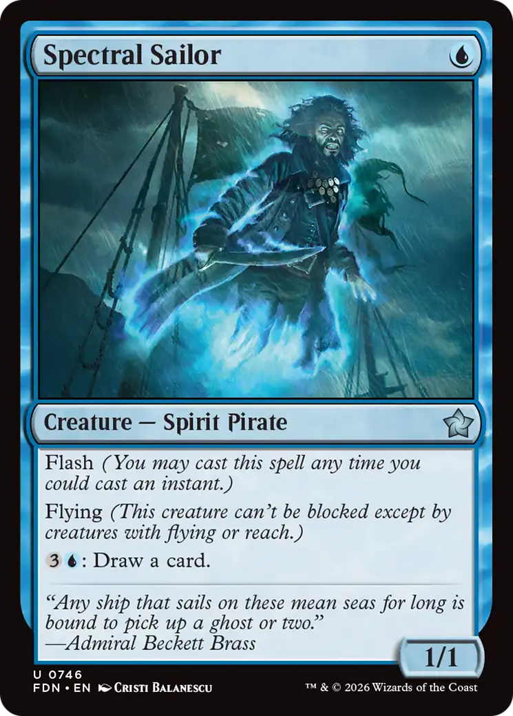 Spectral Sailor (0746) [Foundations] | Exor Games Summserside