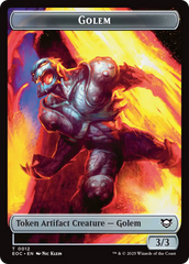 Bird // Golem (0012) Double-Sided Token [Edge of Eternities Commander Tokens] | Exor Games Summserside