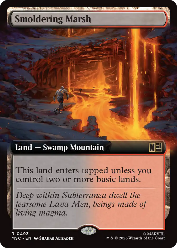 Smoldering Marsh (Extended Art) [Marvel Super Heroes Commander] | Exor Games Summserside