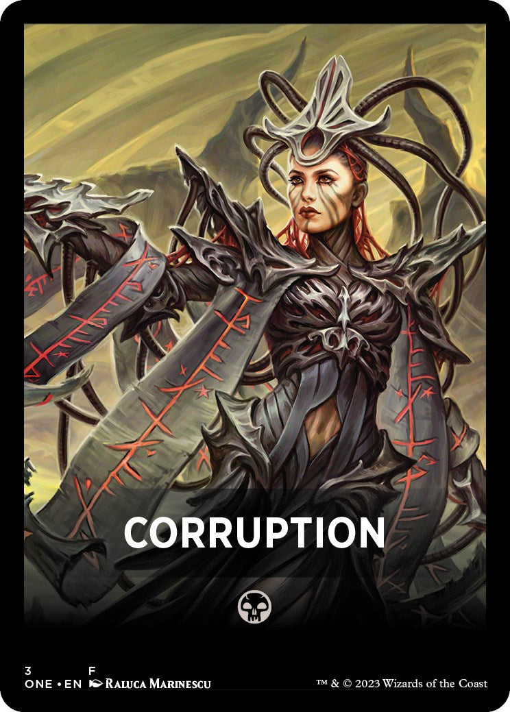 Corruption Theme Card [Phyrexia: All Will Be One Tokens] | Exor Games Summserside