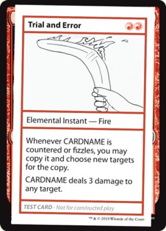 Trial and Error (2021 Edition) [Mystery Booster Playtest Cards] | Exor Games Summserside