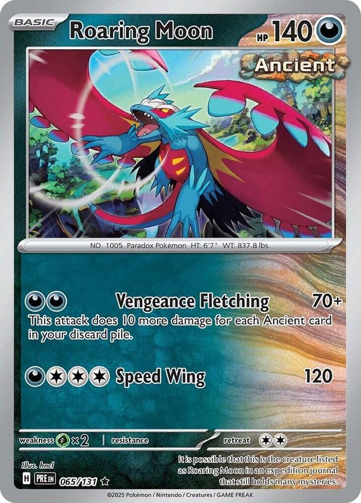 Roaring Moon (065/131) [Scarlet & Violet: Prismatic Evolutions] | Exor Games Summserside