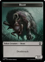 Beast (0010) // Shapeshifter (0008) Double-Sided Token [Modern Horizons 3 Commander Tokens] | Exor Games Summserside