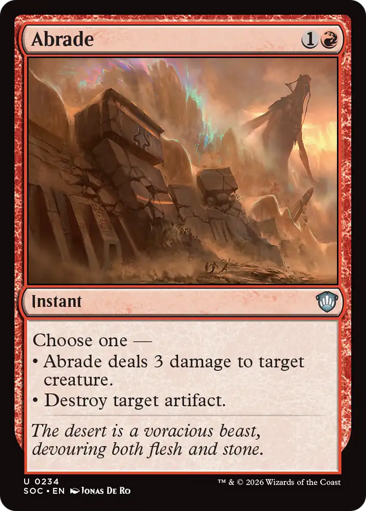 Abrade [Secrets of Strixhaven Commander] | Exor Games Summserside