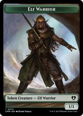 Elf Warrior // Cleric Double-Sided Token [Commander Masters Tokens] | Exor Games Summserside