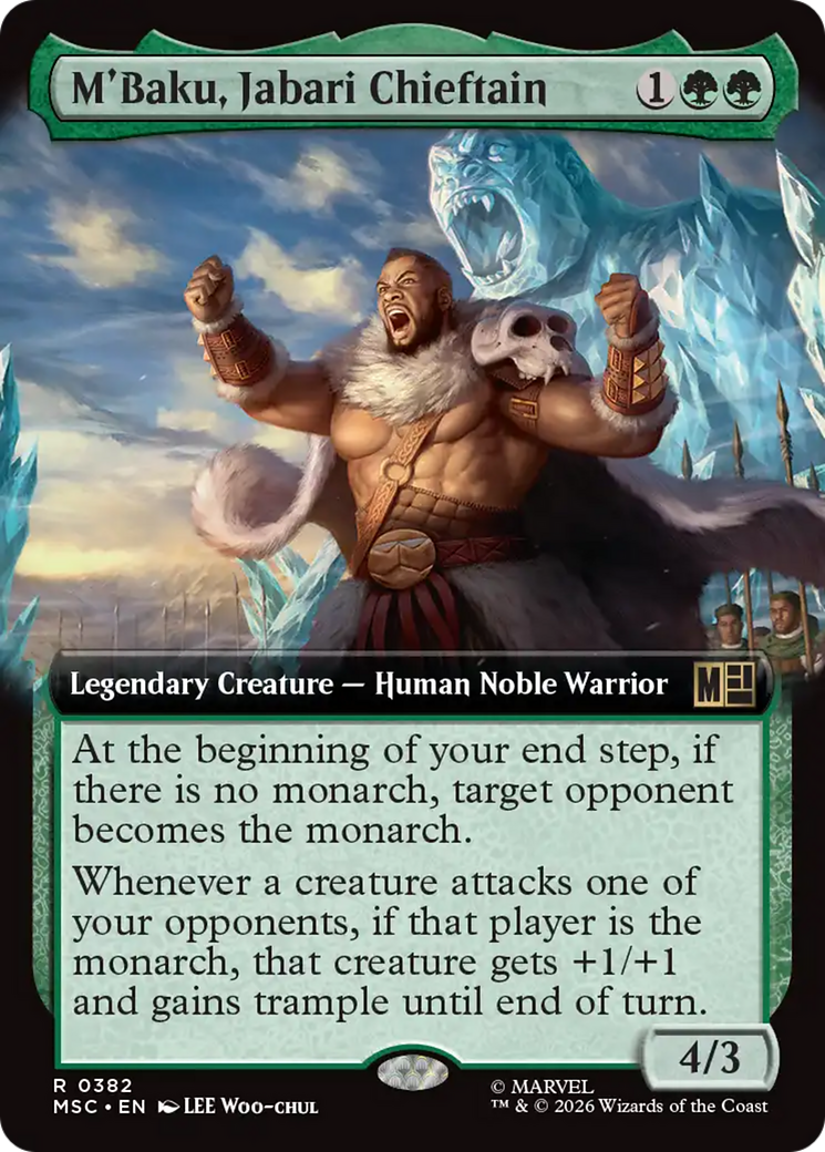 M'Baku, Jabari Chieftain (Extended Art) [Marvel Super Heroes Commander] | Exor Games Summserside