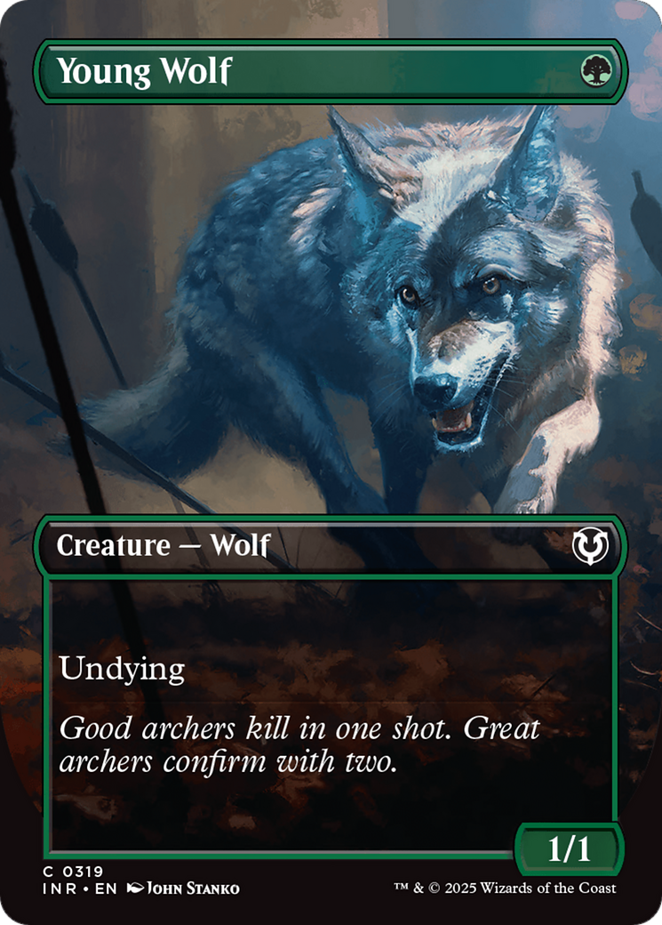 Young Wolf (Borderless) [Innistrad Remastered] | Exor Games Summserside