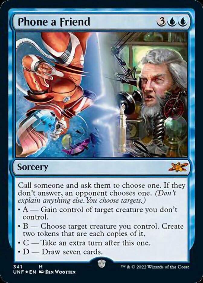 Phone a Friend (Galaxy Foil) [Unfinity] | Exor Games Summserside