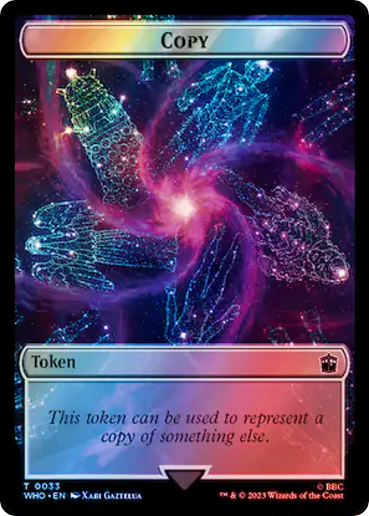 Copy // Mutant Double-Sided Token (Surge Foil) [Doctor Who Tokens] | Exor Games Summserside