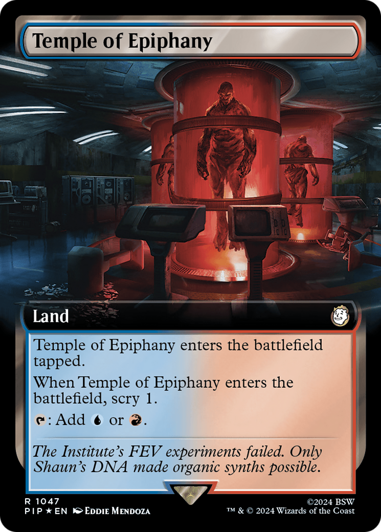Temple of Epiphany (Extended Art) (Surge Foil) [Fallout] | Exor Games Summserside