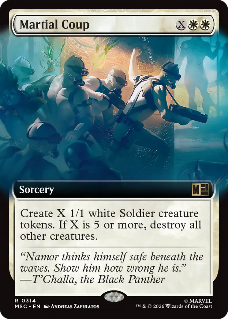 Martial Coup (Extended Art) [Marvel Super Heroes Commander] | Exor Games Summserside