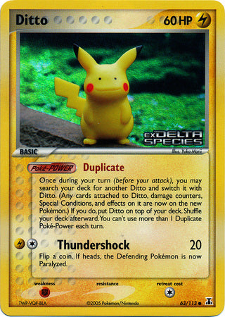 Ditto (63/113) (Stamped) [EX: Delta Species] | Exor Games Summserside