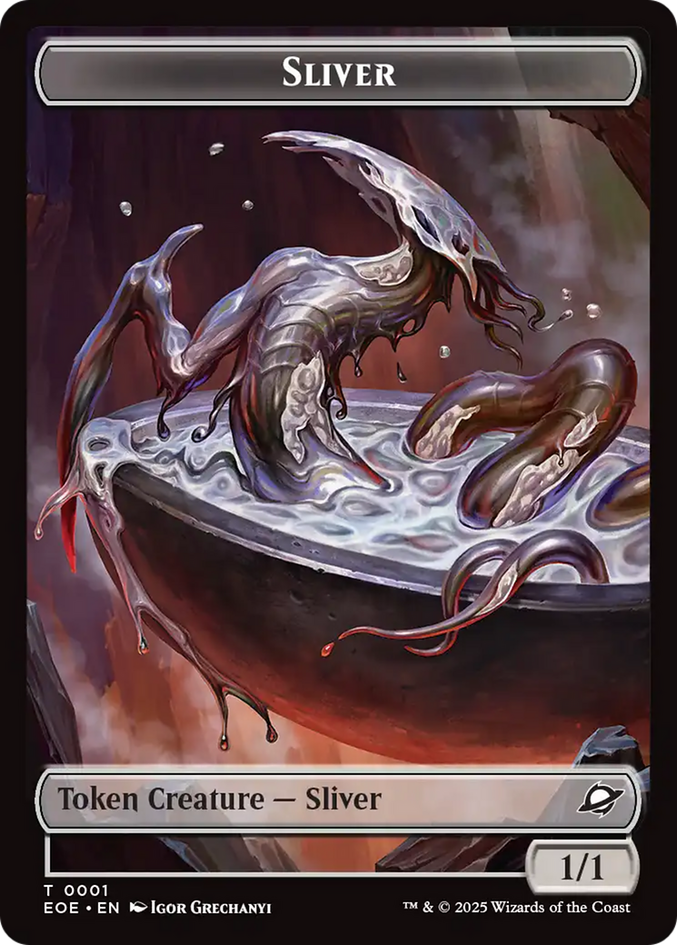 Robot // Sliver Double-Sided Token [Edge of Eternities Tokens] | Exor Games Summserside