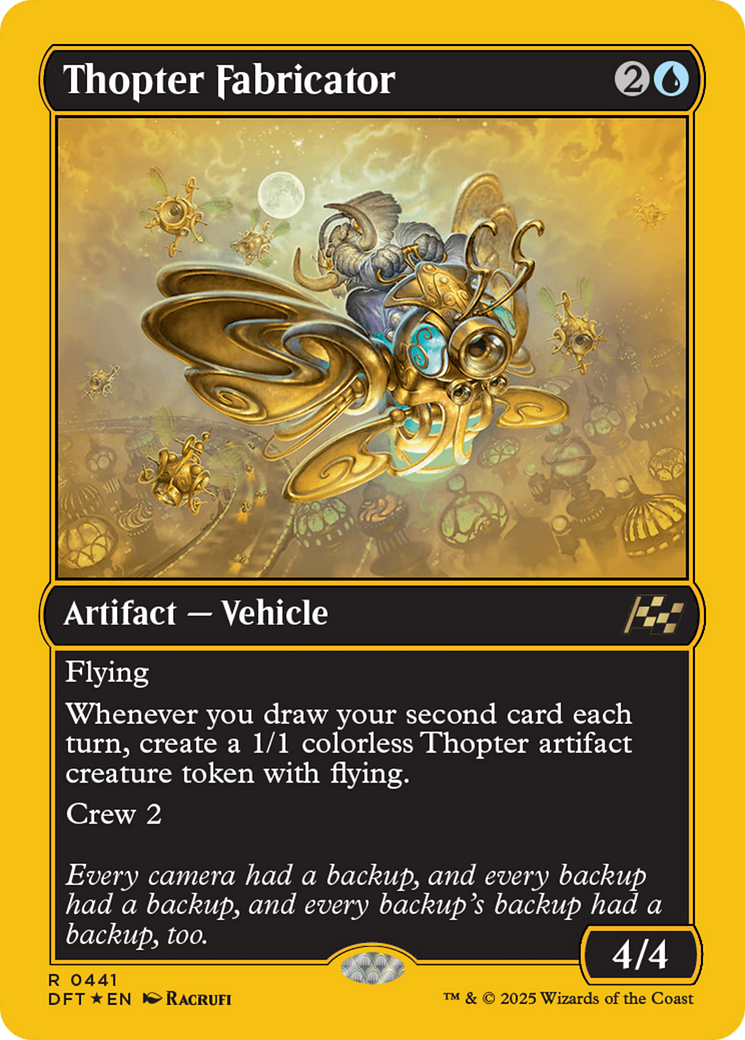 Thopter Fabricator (First-Place Foil) [Aetherdrift] | Exor Games Summserside