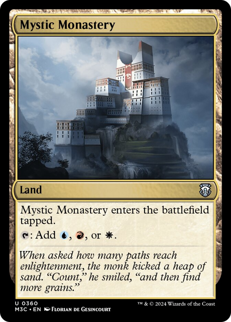 Mystic Monastery (Ripple Foil) [Modern Horizons 3 Commander] | Exor Games Summserside